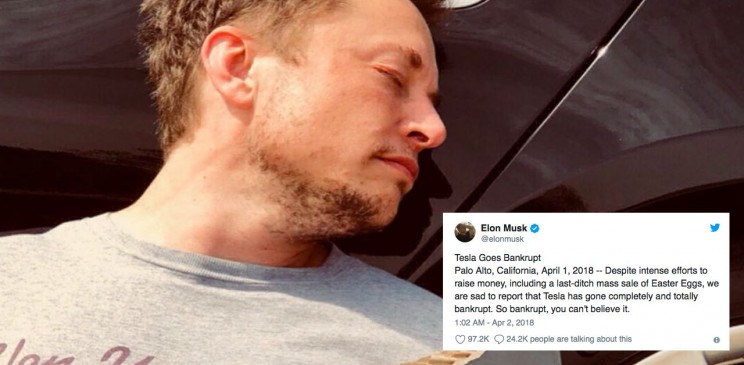 April Fool's Day jokes aren't always funny. Tesla missed the mark this year.