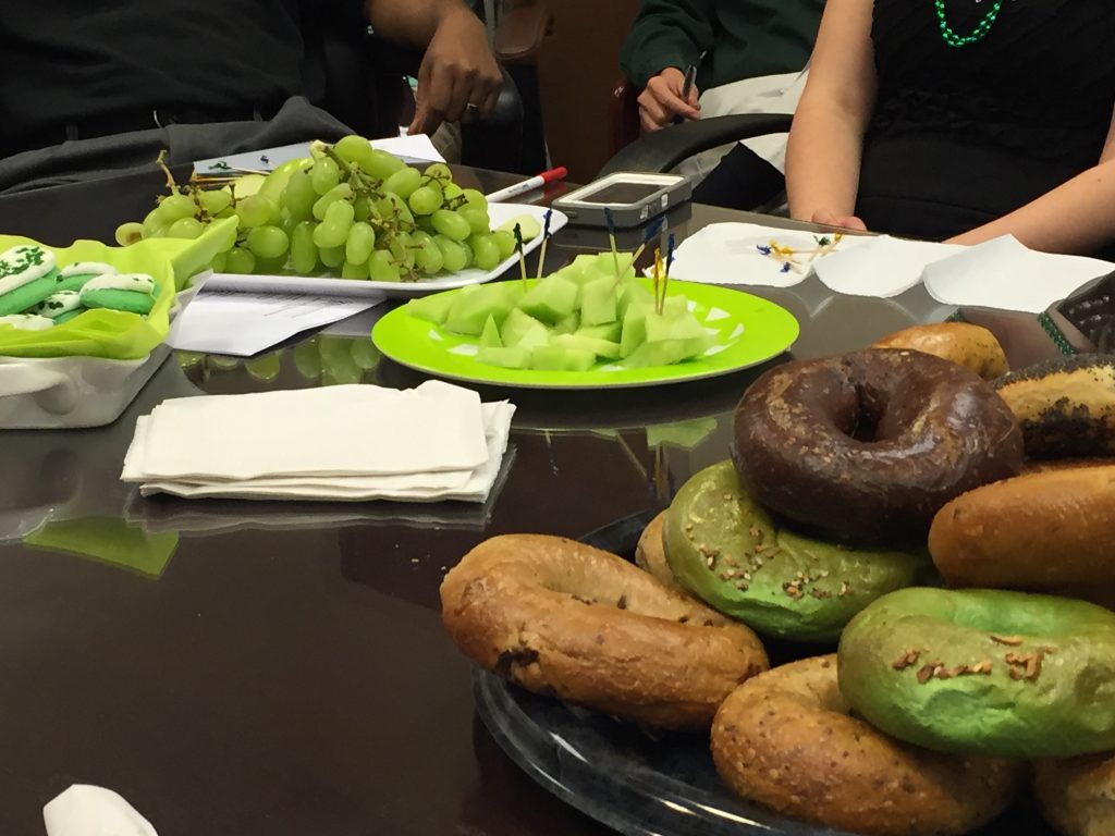 St,. Patty's Day meeting food